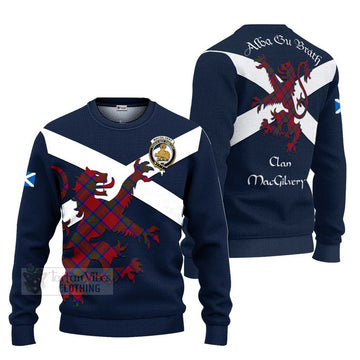 MacGilvery (McGilvery) Tartan Lion Rampant Ugly Sweater Proudly Display Your Heritage with Alba Gu Brath and Clan Name Unisex - Tartan Vibes Clothing