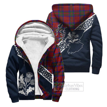 MacGilvery (McGilvery) Tartan Sherpa Hoodie Featuring Thistle and Scotland Map Unisex - Tartan Vibes Clothing