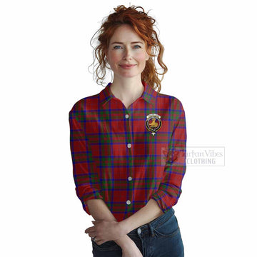 MacGilvery (McGilvery) Tartan Women's Casual Shirt with Family Crest DNA In Me Style Female - Tartan Vibes Clothing