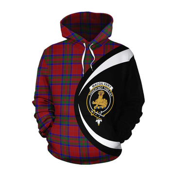 MacGilvery (McGilvery) Tartan Cotton Hoodie with Family Crest Circle Style Pullover Hoodie XS - Tartan Vibes Clothing