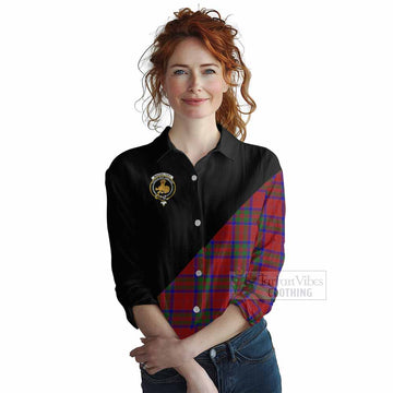 MacGilvery (McGilvery) Tartan Women's Casual Shirt with Family Crest and Military Logo Style Female - Tartan Vibes Clothing