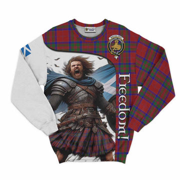 Tartan Vibes Clothing MacGilvery (McGilvery) Crest Tartan Sweatshirt Inspired by the Freedom of Scottish Warrior