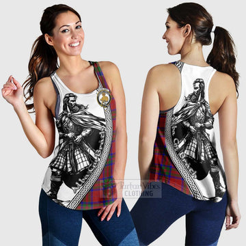 MacGilvery (McGilvery) Tartan Clan Crest Women's Racerback Tanks with Highlander Warrior Celtic Style 4XL - Tartan Vibes Clothing
