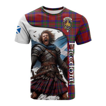 MacGilvery (McGilvery) Crest Tartan Cotton T-shirt Inspired by the Freedom of Scottish Warrior