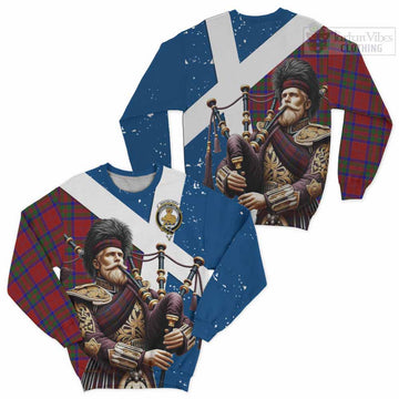 MacGilvery (McGilvery) Tartan Sweatshirt with Family Crest Scottish Bagpiper Vibes Unisex - Tartan Vibes Clothing