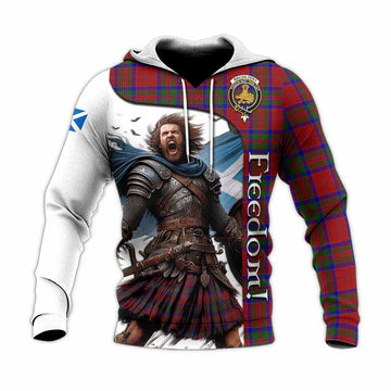 Tartan Vibes Clothing MacGilvery (McGilvery) Crest Tartan Knitted Hoodie Inspired by the Freedom of Scottish Warrior
