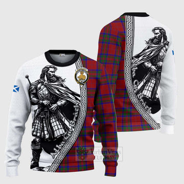 MacGilvery (McGilvery) Tartan Clan Crest Knitted Sweater with Highlander Warrior Celtic Style Unisex - Tartan Vibes Clothing