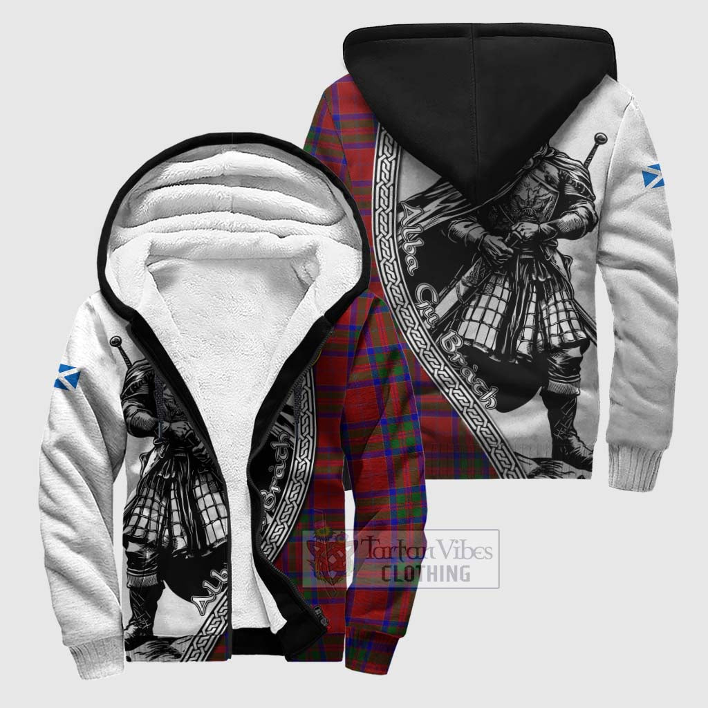 MacGilvery (McGilvery) Tartan Clan Crest Sherpa Hoodie with Highlander Warrior Celtic Style Unisex S - Tartan Vibes Clothing