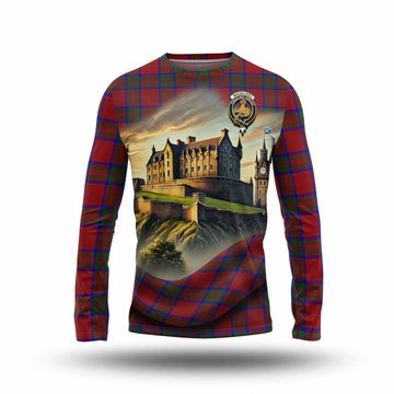 MacGilvery (McGilvery) Tartan Family Crest Long Sleeve T-Shirt with Scottish Ancient Castle Style Unisex - Tartan Vibes Clothing