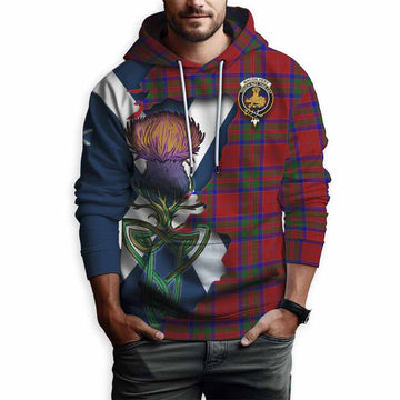 MacGilvery (McGilvery) Tartan Family Crest Hoodie Scottish Thistle Celtic Inspired Pullover Hoodie - Tartan Vibes Clothing