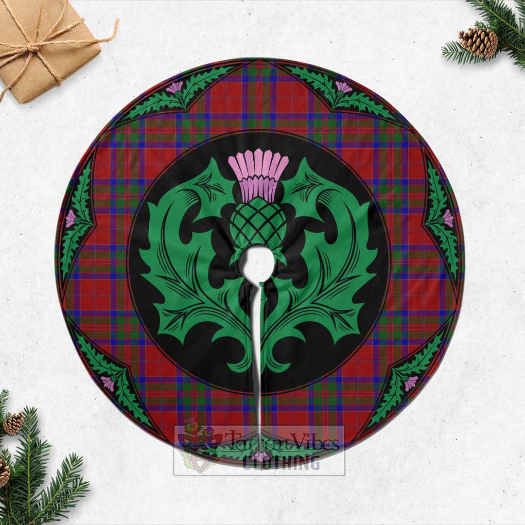 MacGilvery (McGilvery) Tartan Christmas Tree Skirt Scottish Thistle Style Casual Tree Skirts - Tartan Vibes Clothing
