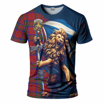 MacGilvery (McGilvery) Tartan Family Crest T-Shirt with Scottish Majestic Lion Kid's Shirt - Tartan Vibes Clothing