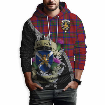 MacGilvery (McGilvery) Tartan Family Crest Hoodie Lion Rampant Royal Thistle Shield Celtic Inspired Pullover Hoodie - Tartan Vibes Clothing