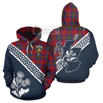 MacGilvery (McGilvery) Tartan Hoodie Featuring Thistle and Scotland Map Zip Hoodie - Tartan Vibes Clothing