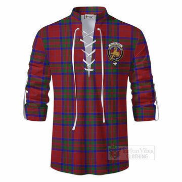 MacGilvery (McGilvery) Tartan Ghillie Kilt Shirt with Family Crest DNA In Me Style - Tartan Vibes Clothing