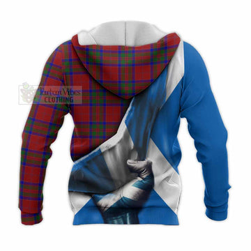 MacGilvery (McGilvery) Tartan Knitted Hoodie with Family Crest Scotland Patriotic Style - Tartan Vibes Clothing