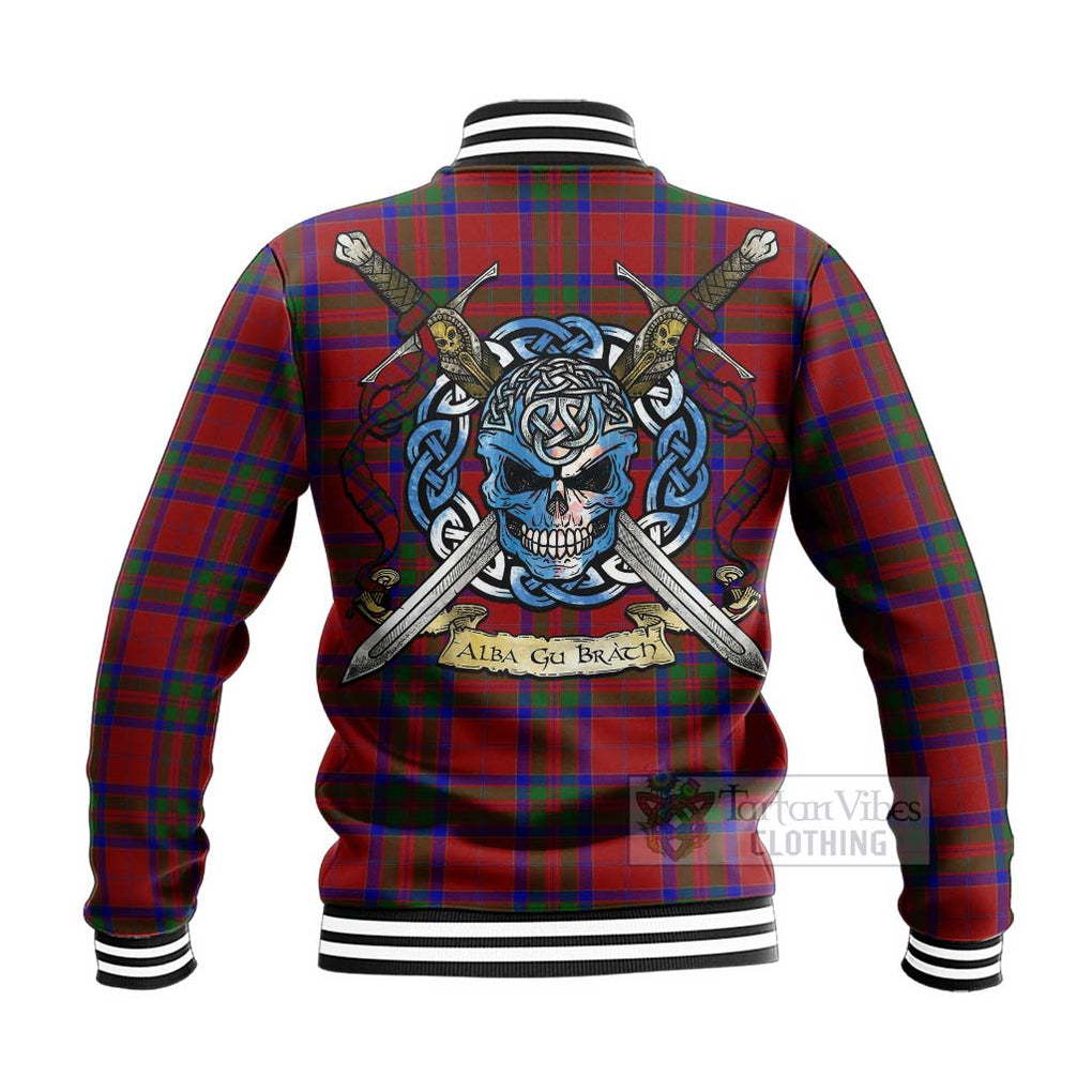 MacGilvery (McGilvery) Tartan Baseball Jacket with Family Crest Celtic Skull Style - Tartan Vibes Clothing