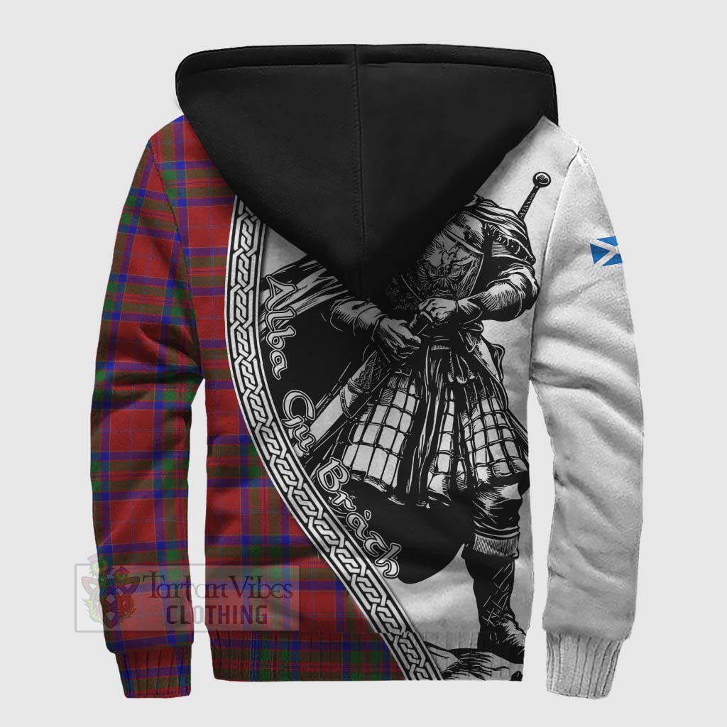 MacGilvery (McGilvery) Tartan Clan Crest Sherpa Hoodie with Highlander Warrior Celtic Style - Tartan Vibes Clothing