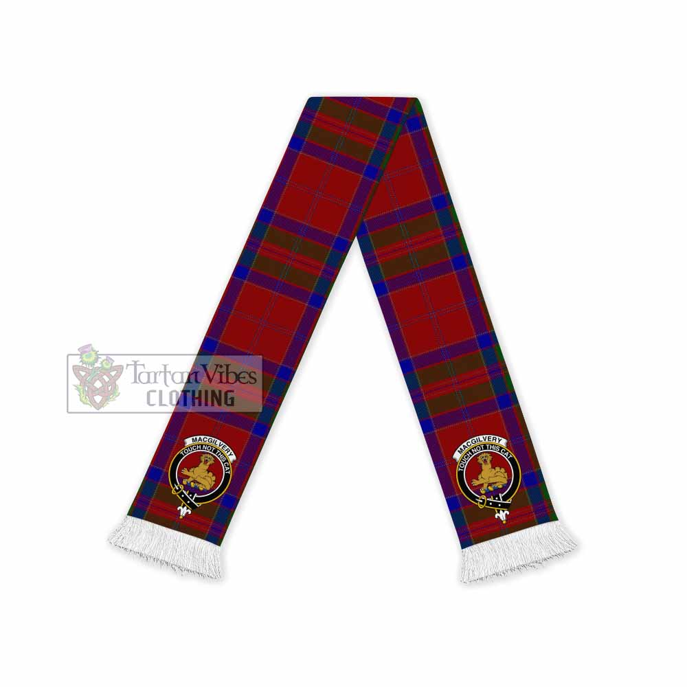MacGilvery (McGilvery) Tartan Ruffneck Scarf with Family Crest - Tartan Vibes Clothing
