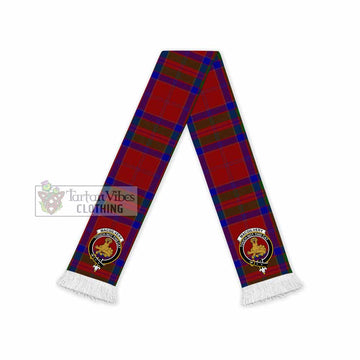 Tartan Vibes Clothing MacGilvery (McGilvery) Tartan Ruffneck Scarf with Family Crest