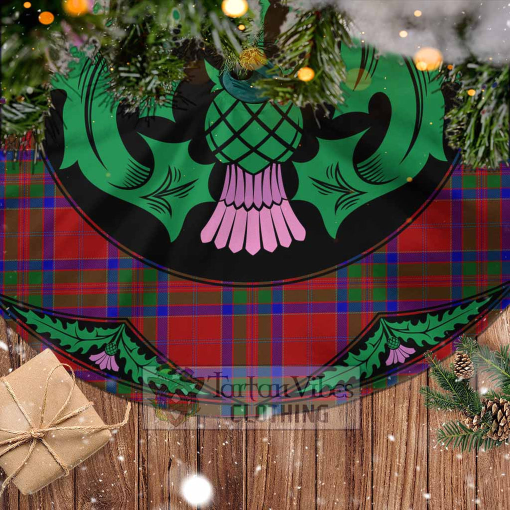 MacGilvery (McGilvery) Tartan Christmas Tree Skirt Scottish Thistle Style - Tartan Vibes Clothing