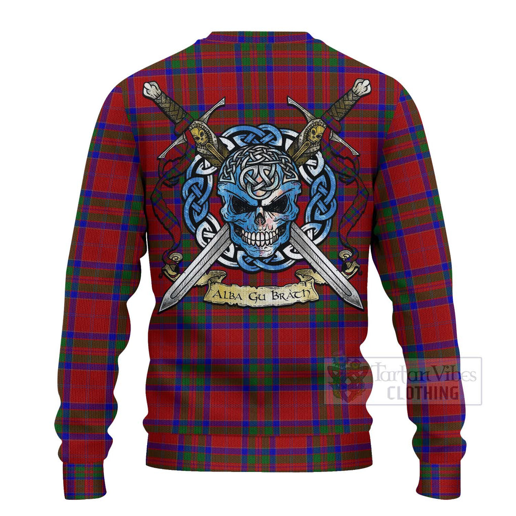 MacGilvery (McGilvery) Tartan Ugly Sweater with Family Crest Celtic Skull Style - Tartan Vibes Clothing