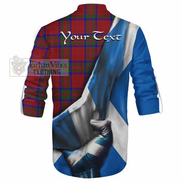 MacGilvery (McGilvery) Tartan Ghillie Kilt Shirt with Family Crest Scotland Patriotic Style - Tartan Vibes Clothing