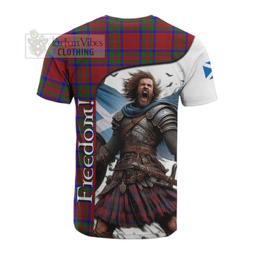 MacGilvery (McGilvery) Crest Tartan Cotton T-shirt Inspired by the Freedom of Scottish Warrior