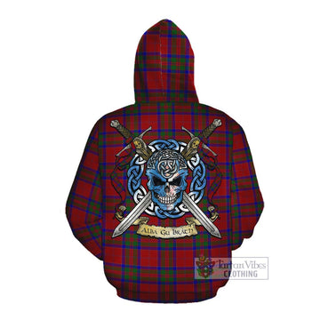 MacGilvery (McGilvery) Tartan Cotton Hoodie with Family Crest Celtic Skull Style Pullover Hoodie - Tartan Vibes Clothing