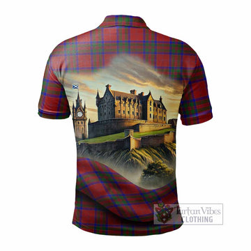 Tartan Vibes Clothing MacGilvery (McGilvery) Tartan Family Crest Polo Shirt with Scottish Ancient Castle Stype