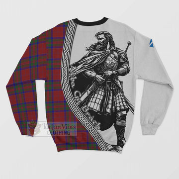 MacGilvery (McGilvery) Tartan Clan Crest Sweatshirt with Highlander Warrior Celtic Style - Tartan Vibes Clothing