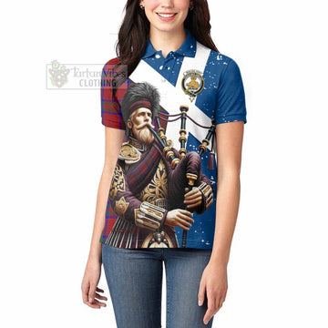 MacGilvery (McGilvery) Tartan Women's Polo Shirt with Family Crest Scottish Bagpiper Vibes - Tartan Vibes Clothing