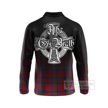 MacGilvery (McGilvery) Tartan Long Sleeve Polo Shirt Featuring Alba Gu Brath Family Crest Celtic Inspired - Tartan Vibes Clothing