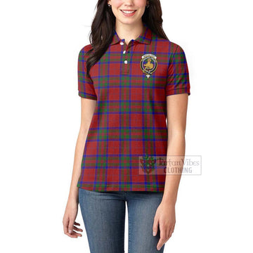 MacGilvery (McGilvery) Tartan Women's Polo Shirt with Family Crest and Bearded Skull Holding Bottles of Whiskey - Tartan Vibes Clothing