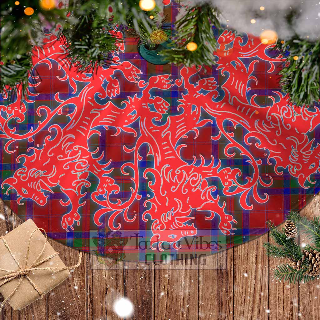 MacGilvery (McGilvery) Tartan Christmas Tree Skirt Lion Rampant Style - Tartan Vibes Clothing