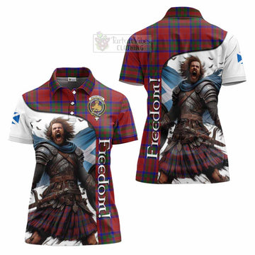 Tartan Vibes Clothing MacGilvery (McGilvery) Crest Tartan Women's Polo Shirt Inspired by the Freedom of Scottish Warrior