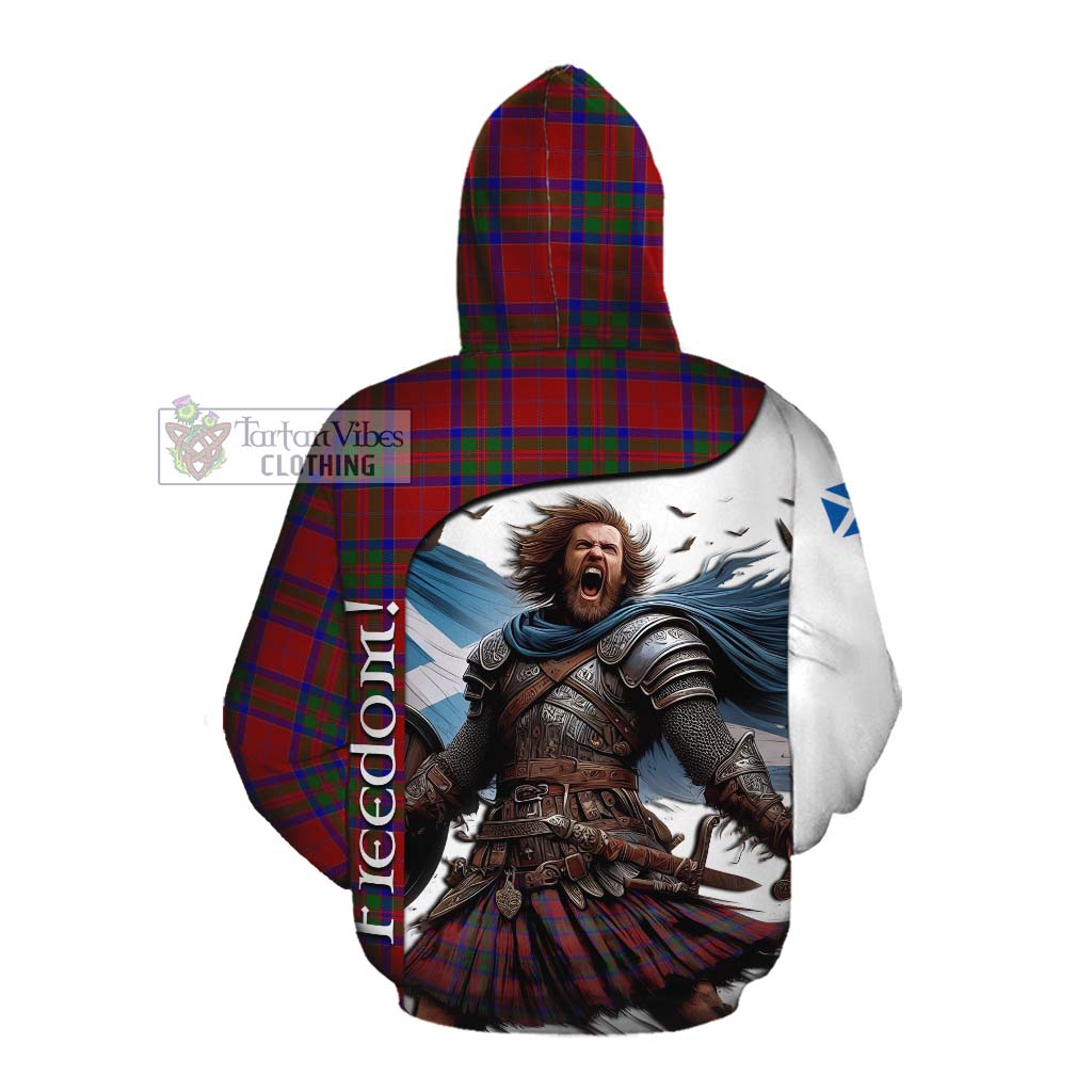 Tartan Vibes Clothing MacGilvery (McGilvery) Crest Tartan Cotton Hoodie Inspired by the Freedom of Scottish Warrior