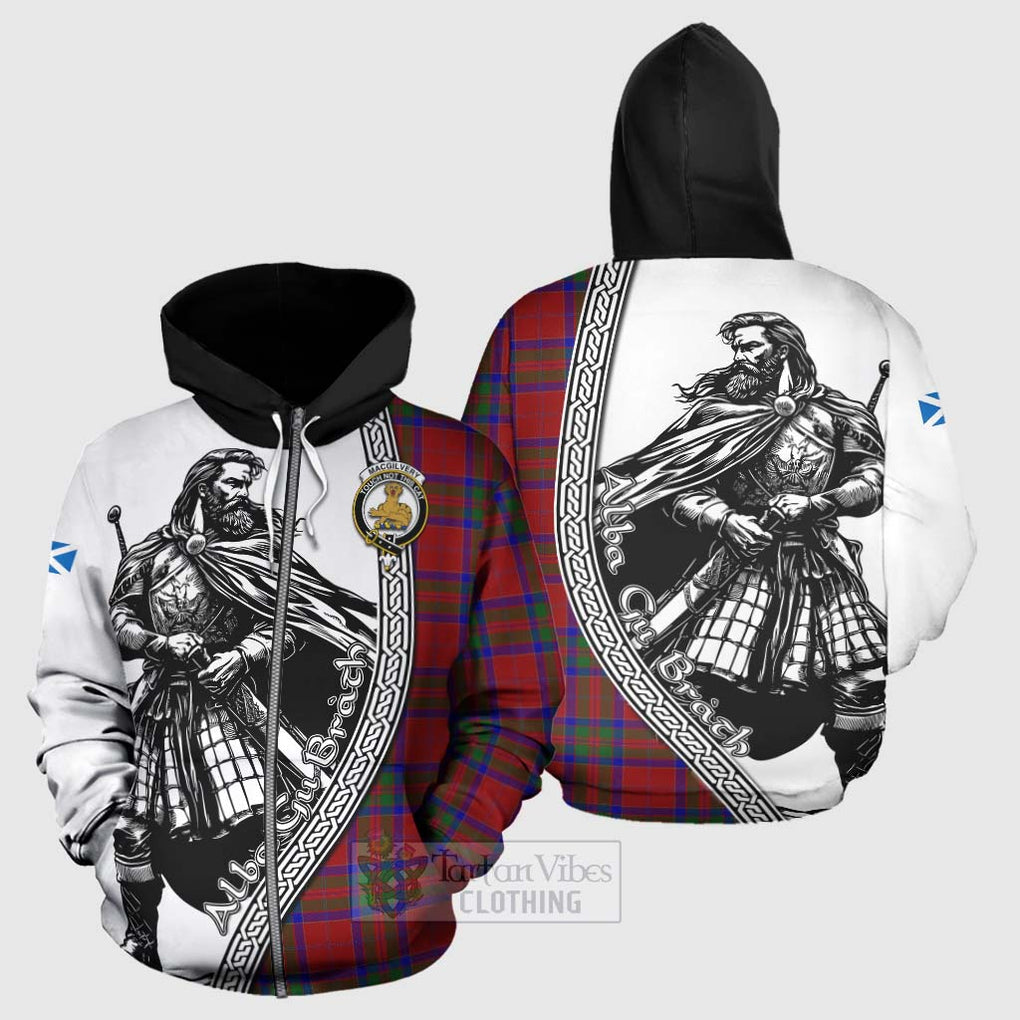 MacGilvery (McGilvery) Tartan Clan Crest Hoodie with Highlander Warrior Celtic Style - Tartan Vibes Clothing