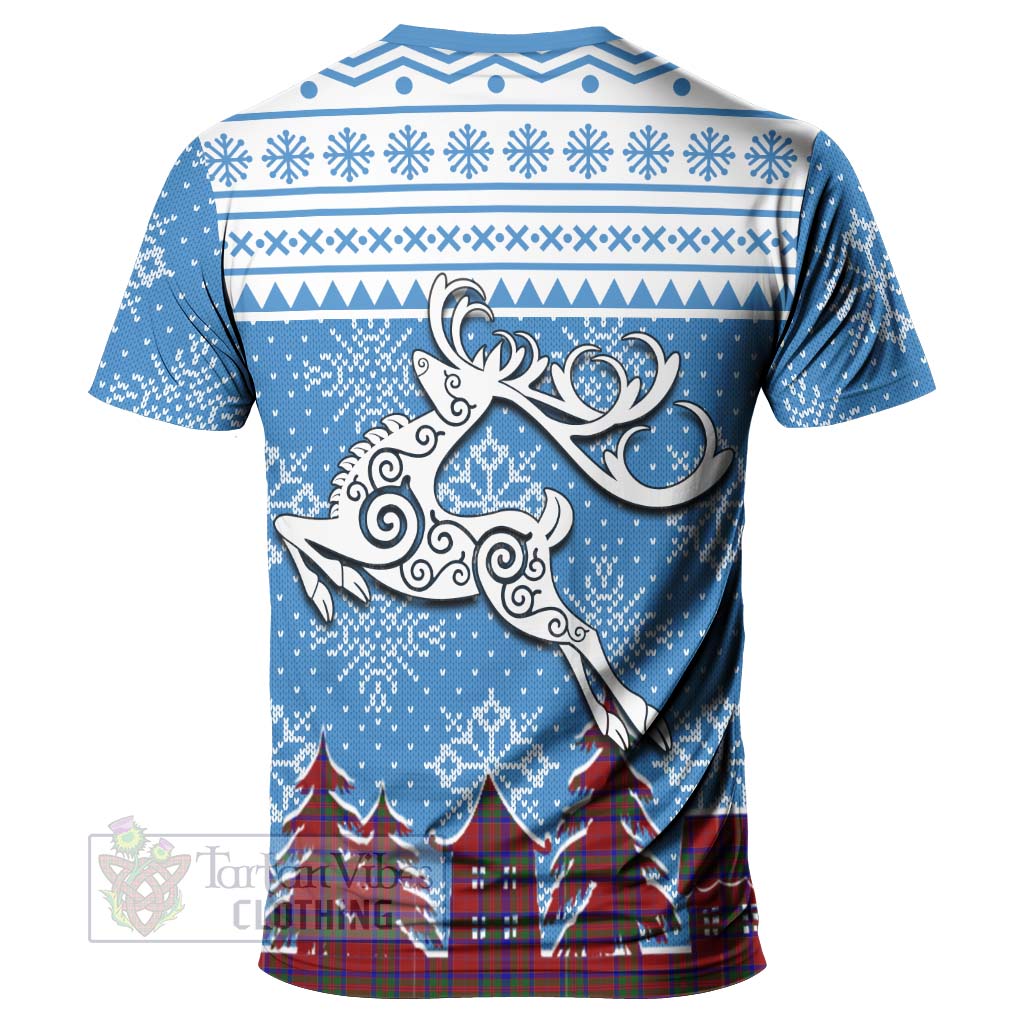 MacGilvery (McGilvery) Clan Christmas T-Shirt Celtic Reindeer Style - Tartan Vibes Clothing