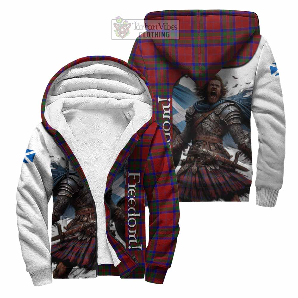 Tartan Vibes Clothing MacGilvery (McGilvery) Crest Tartan Sherpa Hoodie Inspired by the Freedom of Scottish Warrior