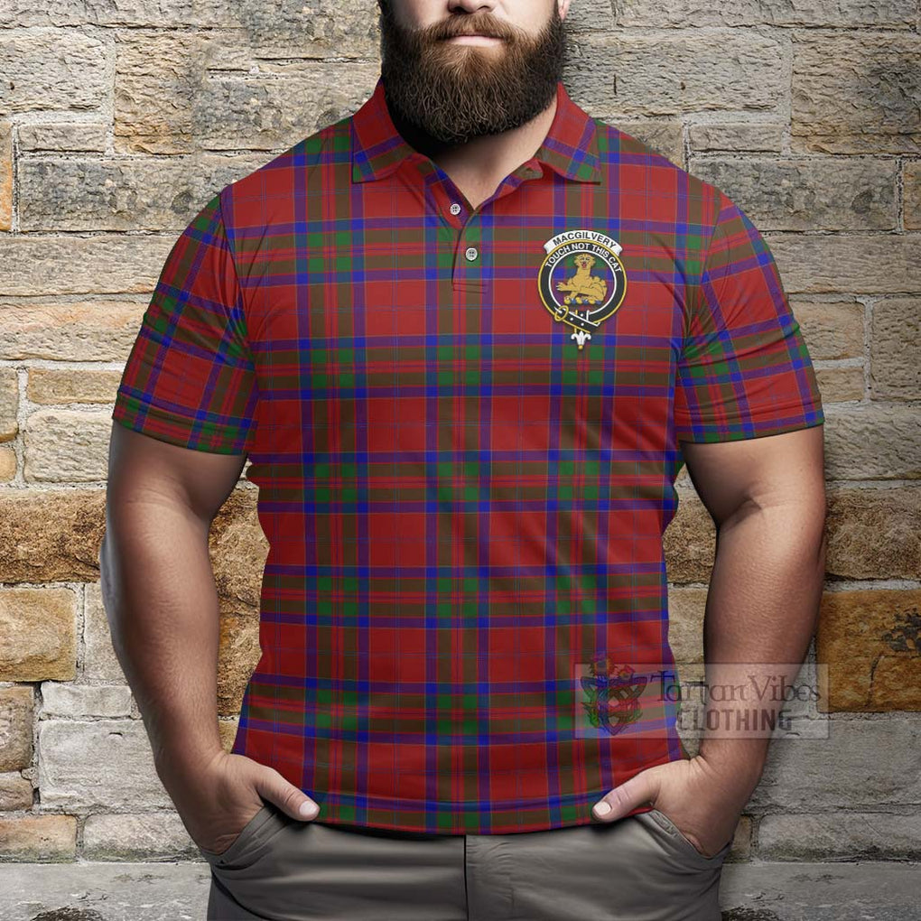 MacGilvery (McGilvery) Tartan Polo Shirt with Family Crest Celtic Skull Style - Tartan Vibes Clothing