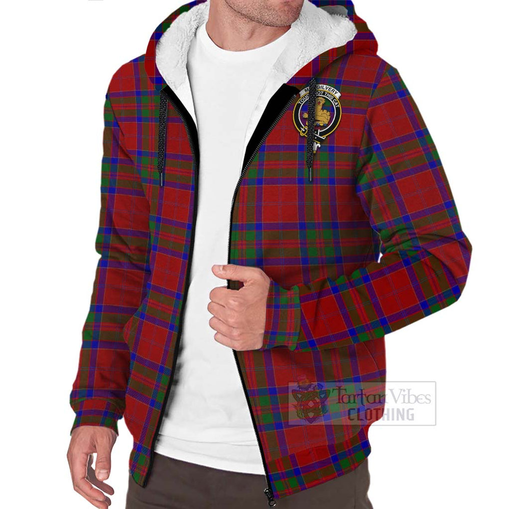 MacGilvery (McGilvery) Tartan Sherpa Hoodie with Family Crest Celtic Skull Style Unisex - Tartan Vibes Clothing