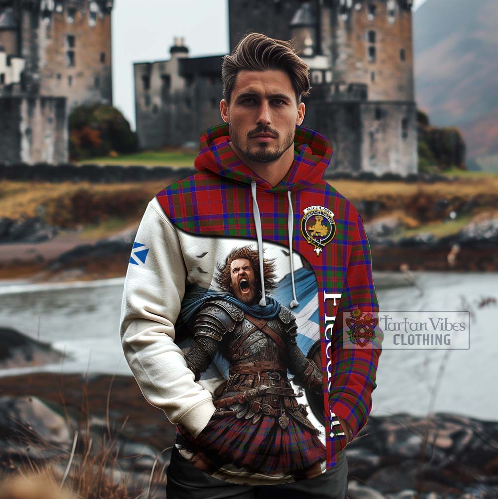 Tartan Vibes Clothing MacGilvery (McGilvery) Crest Tartan Cotton Hoodie Inspired by the Freedom of Scottish Warrior