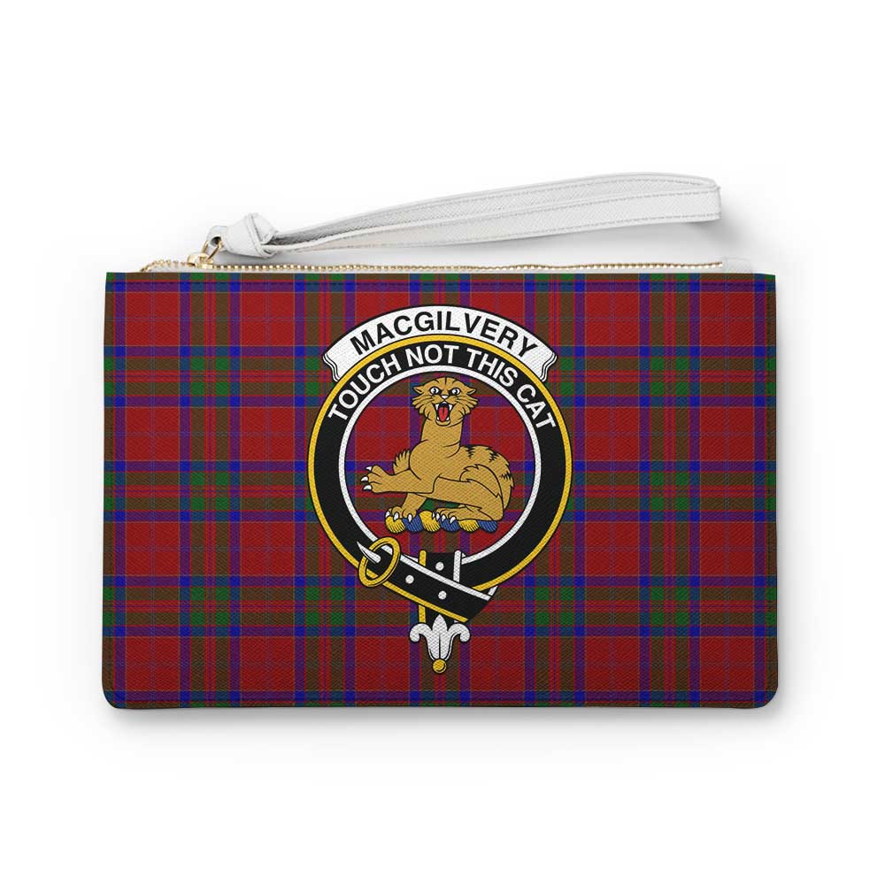 Tartan Vibes Clothing MacGilvery (McGilvery) Family Crest Tartan Clutch Bag