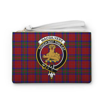 Tartan Vibes Clothing MacGilvery (McGilvery) Family Crest Tartan Clutch Bag