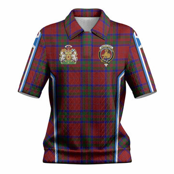 MacGilvery (McGilvery) Tartan Crest Women’s Polo Sweater Top Scotland Coat of Arm Flag Style