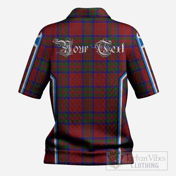 MacGilvery (McGilvery) Tartan Crest Women’s Polo Sweater Top Scotland Coat of Arm Flag Style