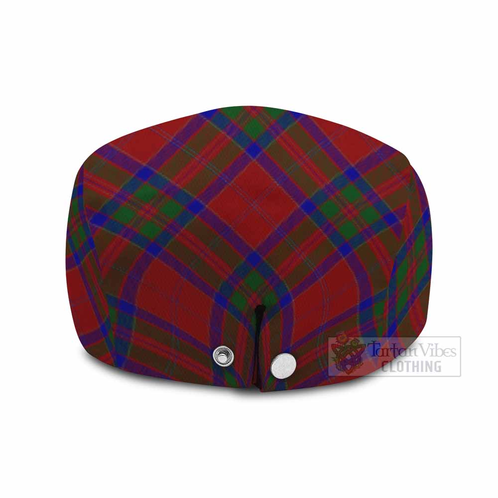 MacGilvery (McGilvery) Tartan Flat Cap, Jeff Cap Cross Style with Family Crest - Tartan Vibes Clothing
