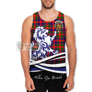 MacGowan (McGowan) Tartan Men's Tank Top with Alba Gu Brath Regal Lion Emblem Men - Tartan Vibes Clothing