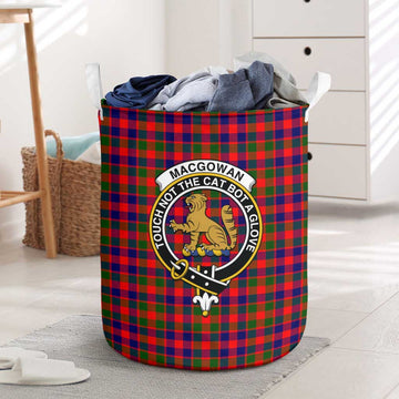 MacGowan (McGowan) Tartan Laundry Basket with Family Crest One Size - Tartanvibesclothing Shop